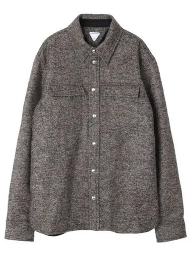 Wool felt shirt jacket - BOTTEGA VENETA - BALAAN 1