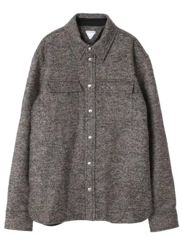 Wool Long Sleeve Shirt Brown - BOTTEGA VENETA - BALAAN 2