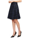 Tartan Flannel Side Tab A Line Skirt Blue - THOM BROWNE - BALAAN 8