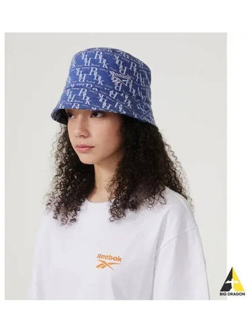 monogram bucket hat navy - REEBOK - BALAAN 1