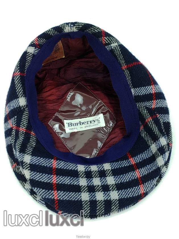 Checked hunting cap for women and KIDS hats - BURBERRY - BALAAN 8