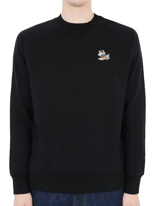 Dressed Fox Patch Classic Sweatshirt Black - MAISON KITSUNE - BALAAN 2