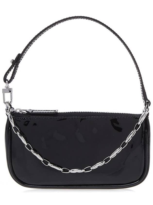 Shiny Rachel Mini Shoulder Bag Black - BY FAR - BALAAN 2