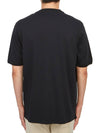 Tacting Piquet Buttoned Short Sleeve T-Shirt Black - CP COMPANY - BALAAN 4