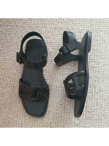 Feliz sandals black - HERMES - BALAAN 1