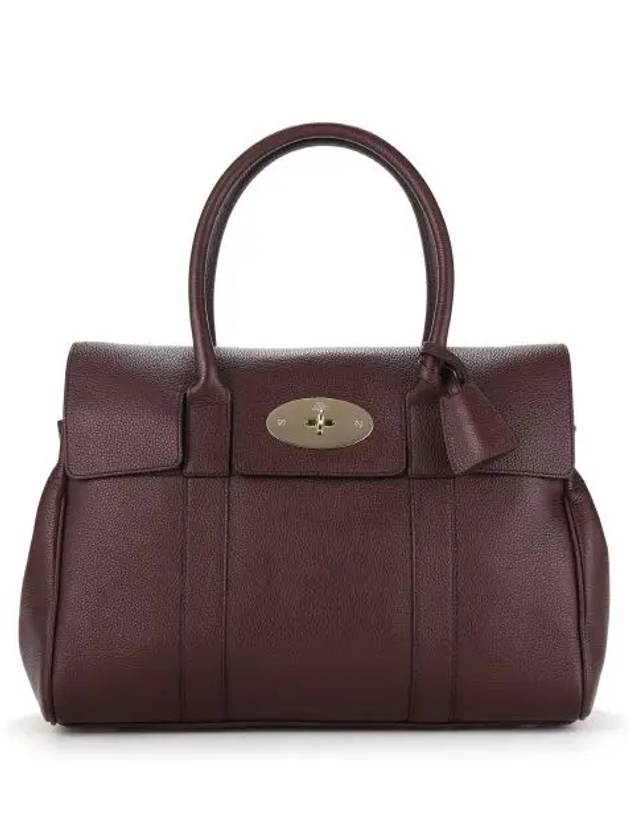 Small Bayswater Classic Grain Tote Bag Brown - MULBERRY - BALAAN 3