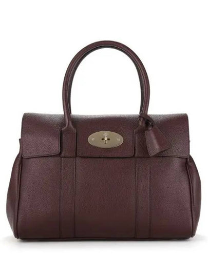 Small Bayswater Classic Grain Tote Bag Brown - MULBERRY - BALAAN 2