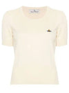 Bea Ribbed Knit Top Ivory - VIVIENNE WESTWOOD - BALAAN 2