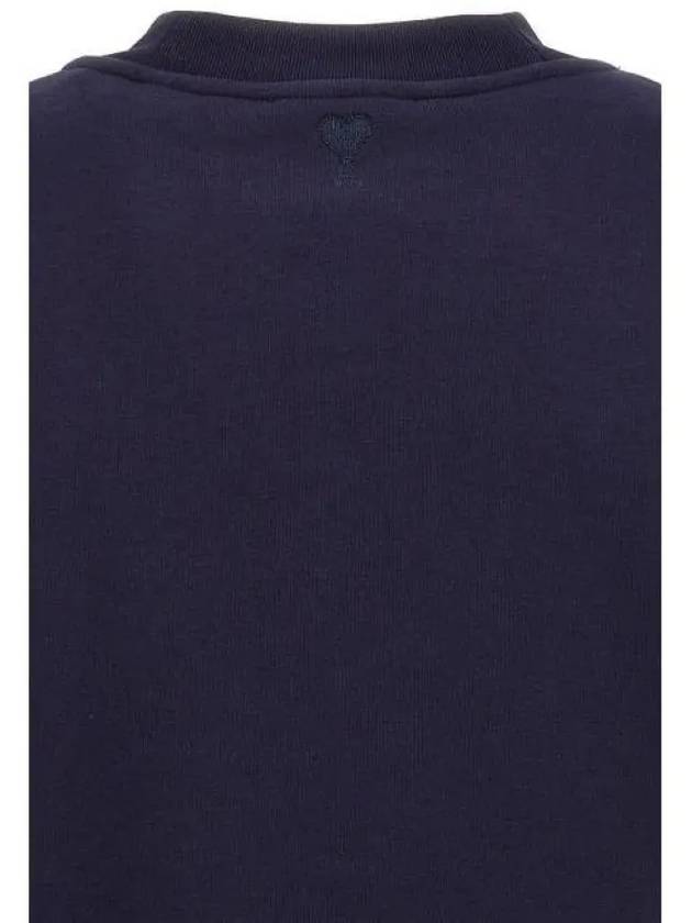 Alexandre Mattiussi Embroidered Logo Sweatshirt Navy - AMI - BALAAN 3