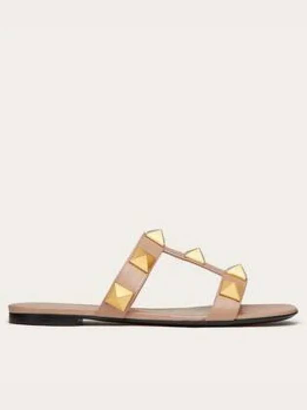 W2S0BU9 ZWM GF9 Roman Stud Women s Flat Sandals 1337733 - VALENTINO - BALAAN 1