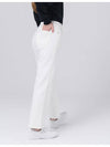 Waist Belt Inner Banding Straight Fit Cotton Span White Pants DO3242PT62 - DOYOUKNOWMC GOLF WEAR - BALAAN 6