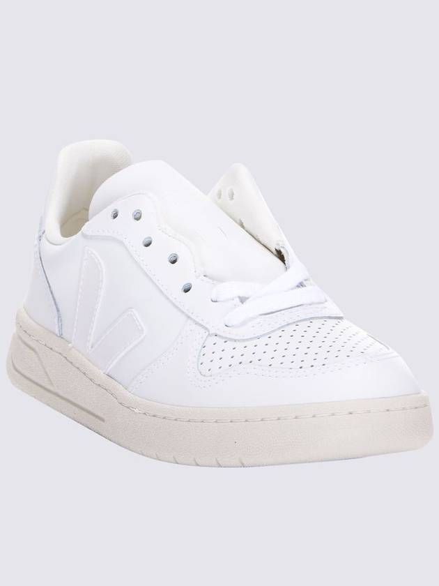 Veja Extra White Leather V-10 Sneakers - VEJA - BALAAN 2