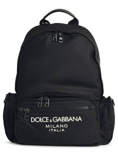 logo nylon backpack black - DOLCE&GABBANA - BALAAN 2