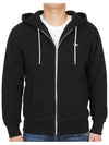 Tricolor Fox Patch Zip Up Hoodie Black - MAISON KITSUNE - BALAAN 3