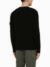 Wappen Patch Crew Neck Knit Top Black - STONE ISLAND - BALAAN 3