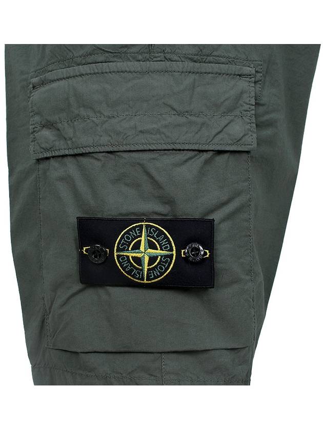 Light Stretch Cotton Bermuda Shorts Dark Green - STONE ISLAND - BALAAN 7