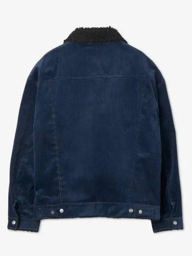 Fur Collar Denim Jacket Blue - MARNI - BALAAN 3