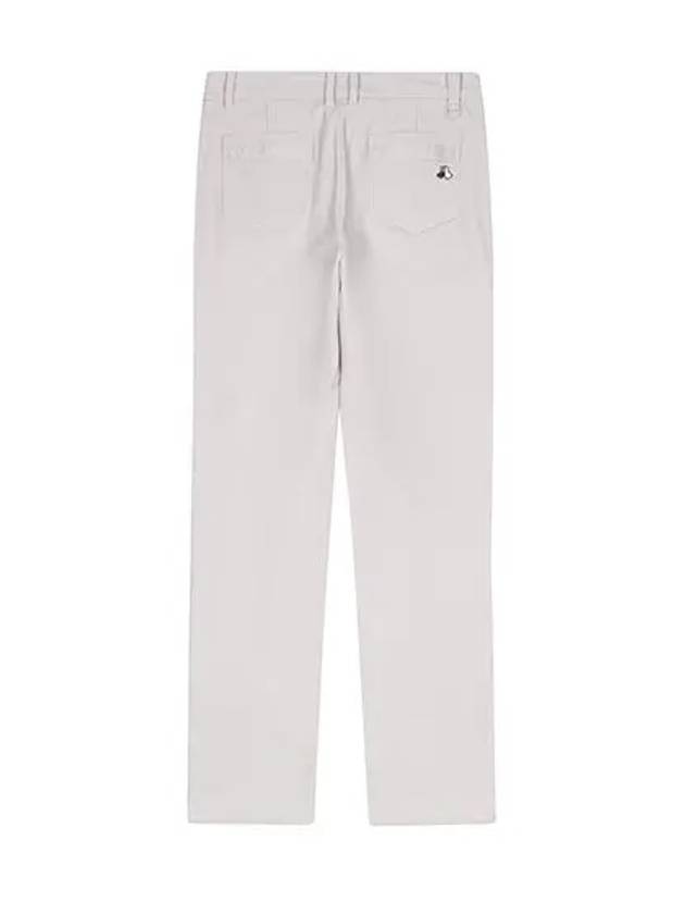 Women s double weave basic fit 10cm pants 5024LXWN IVORY - BLACK&WHITE - BALAAN 2