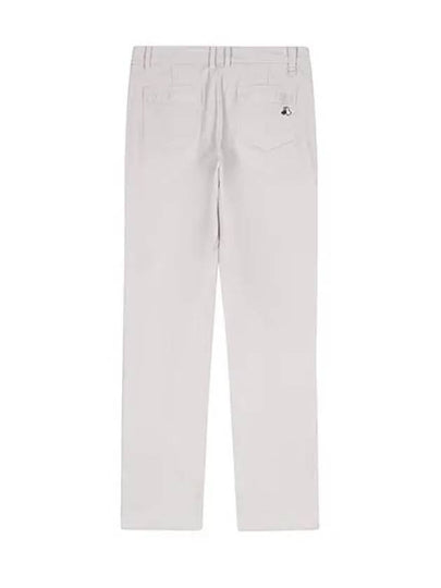 Women s double weave basic fit 10cm pants 5024LXWN IVORY - BLACK&WHITE - BALAAN 2