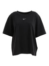 Essentials Boxy Crop Short Sleeve T-Shirt Black - NIKE - BALAAN 1