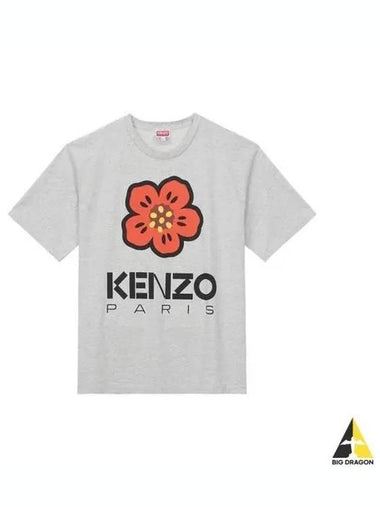 Balk Flower Short Sleeve T Shirt Ivory PFD55TS4454SO - KENZO - BALAAN 1