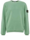 Waffen Patch Crew Neck Sweatshirt Sage Green - STONE ISLAND - BALAAN 2