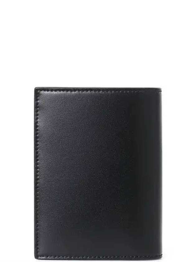 Men's Tiny Monogram Logo Half Wallet Black - SAINT LAURENT - BALAAN 4