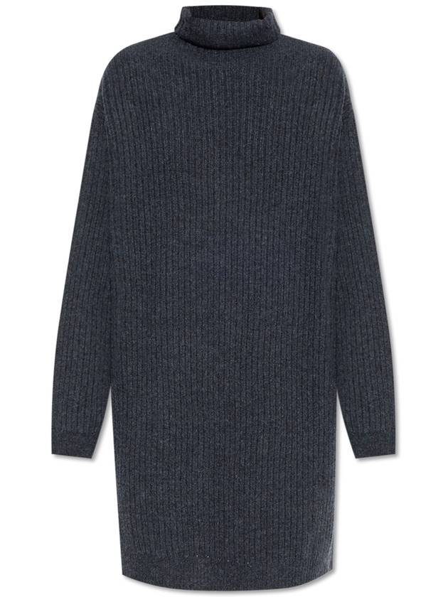 Lemaire Wool Dress With Turtleneck, Women's, Navy Blue - LEMAIRE - BALAAN 1