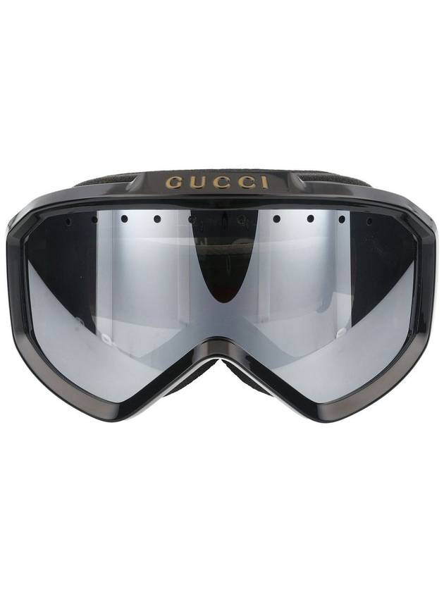 Eyewear Mask Shape Sunglasses Black Green - GUCCI - BALAAN 2