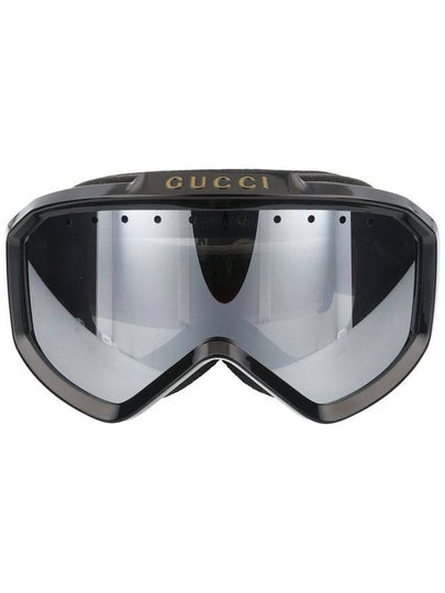 Eyewear Mask Shape Sunglasses Black Green - GUCCI - BALAAN 2