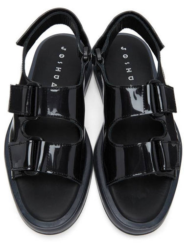 Black PVC Transparent Sole Sandals - JOSHUA SANDERS - BALAAN 1