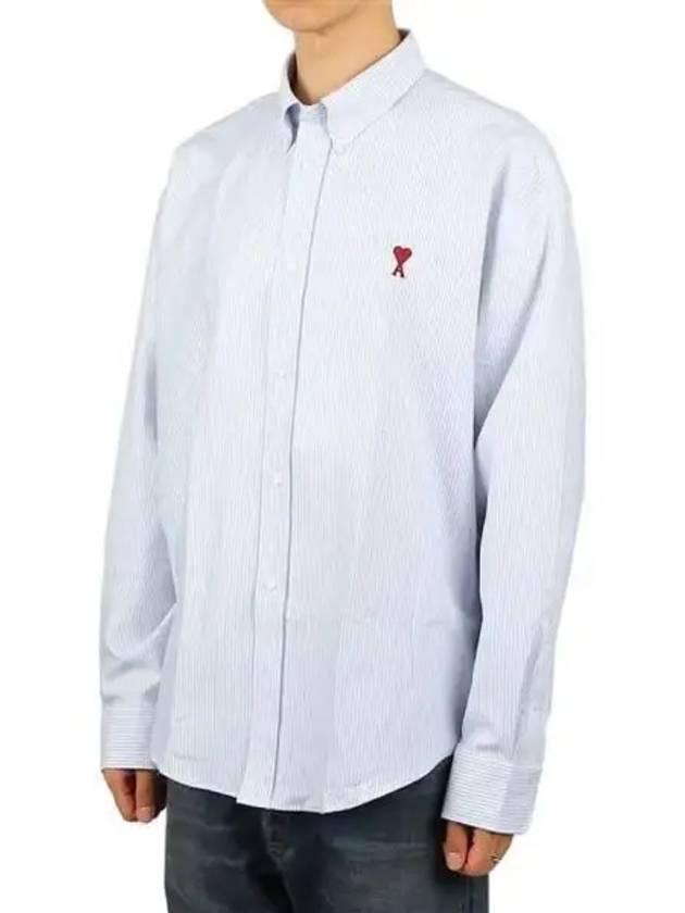 Heart logo cotton shirt 270942 - AMI - BALAAN 1