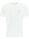 Jersey Goggles Graphic Short Sleeve T-Shirt White - CP COMPANY - BALAAN.