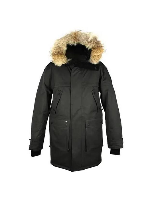 Men's YATESY Fur Long Padding Black - NOBIS - BALAAN.