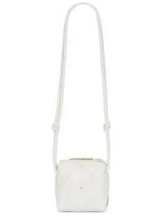 Cassette Intrecciato Mini Shoulder Bag White - BOTTEGA VENETA - BALAAN 2