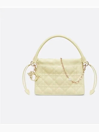 Lady Dior Milly Mini Tote Bag Pastel Yellow - DIOR - BALAAN 2