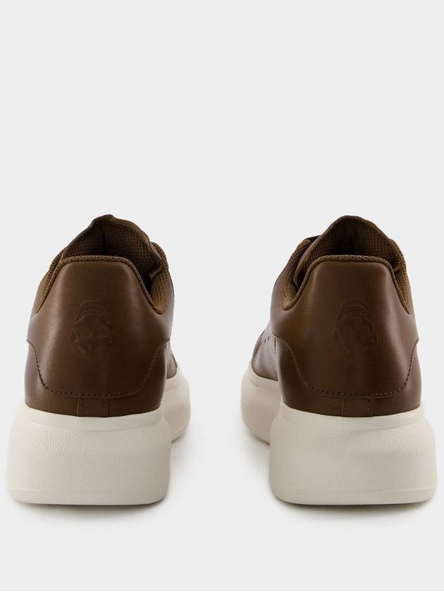 Oversized Sneakers - Alexander McQueen - Leather - Khaki - ALEXANDER MCQUEEN - BALAAN 3