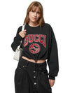 Jersey Embroidery Sweatshirt Black - GUCCI - BALAAN 3