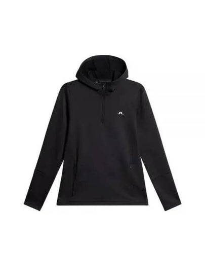 Women's Aerial Quarter Zip Hoodie Black - J.LINDEBERG - BALAAN 2