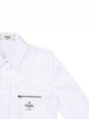 Logo zipper pocket cotton shirt FS8063 AFLK F0ZNM - FENDI - BALAAN 5