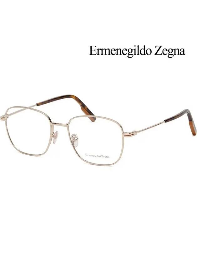 Zegna glasses frame EZ5168 032 metal frame square metal - ERMENEGILDO ZEGNA - BALAAN 4