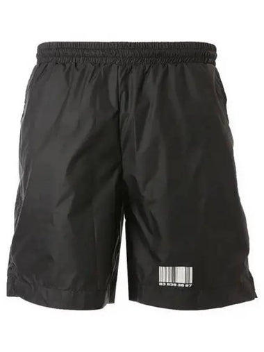 Barcode printing black shorts 270447 - VETEMENTS - BALAAN 1