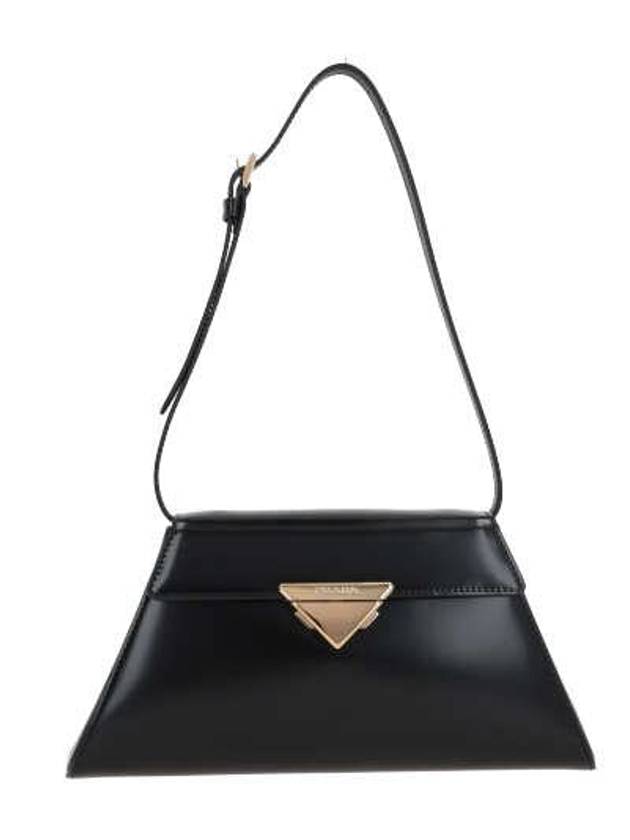 brushed leather shoulder bag 1BD343ZO6VOOO F0002 NERO B0170480876 - PRADA - BALAAN 3