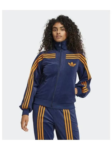 adidas 70s velor track top navy orange JN8287 - ADIDAS - BALAAN 1