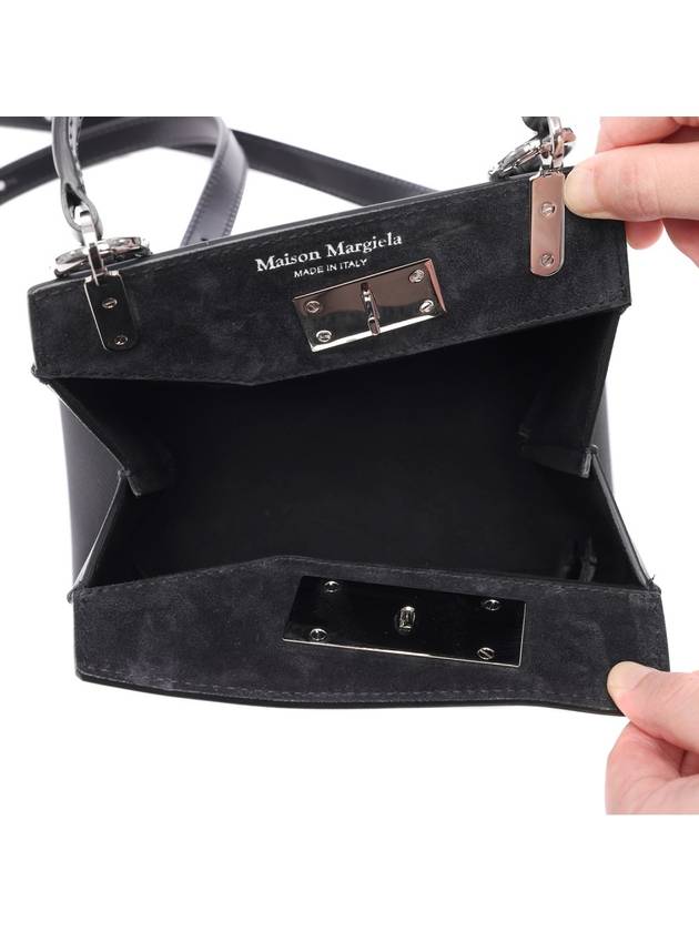 Snatched Handbag Small Tote Bag Black - MAISON MARGIELA - BALAAN 7