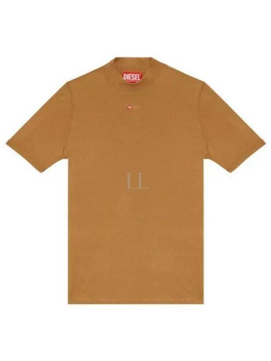 T Mokky Microdiv Logo Short Sleeve T-Shirt Camel - DIESEL - BALAAN 2