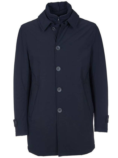 Men's Trench Down Coat Navy - HERNO - BALAAN 1