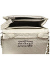 Embroidery Logo Chain Cald Wallet White - MAISON MARGIELA - BALAAN 5