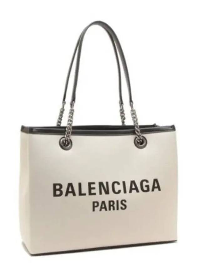 Duty Free Canvas Tote Bag White - BALENCIAGA - BALAAN 2