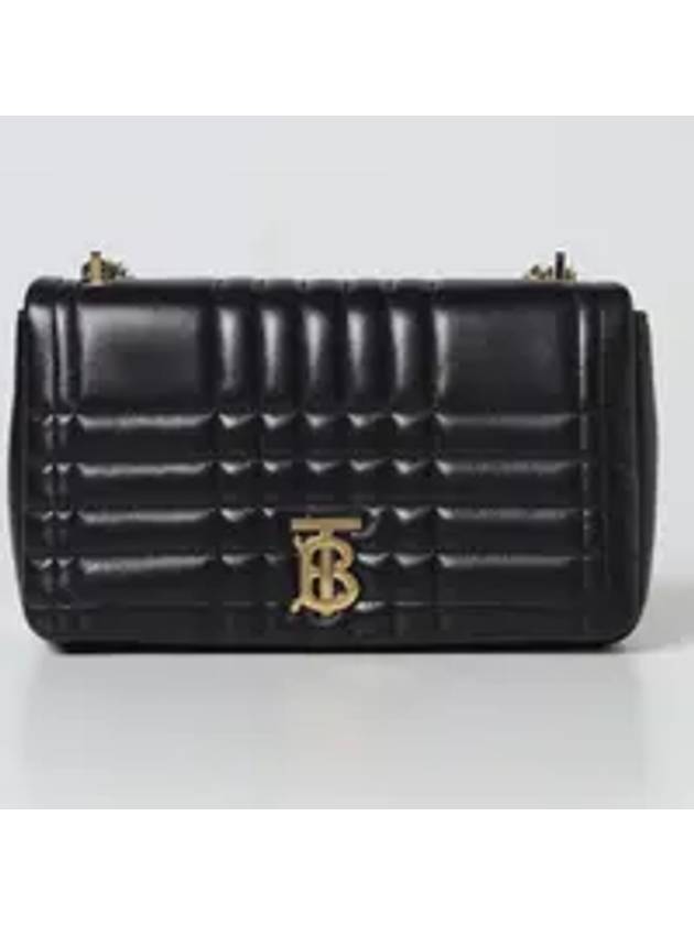 Lola Quilted Leather Medium Cross Bag Black - BURBERRY - BALAAN 2